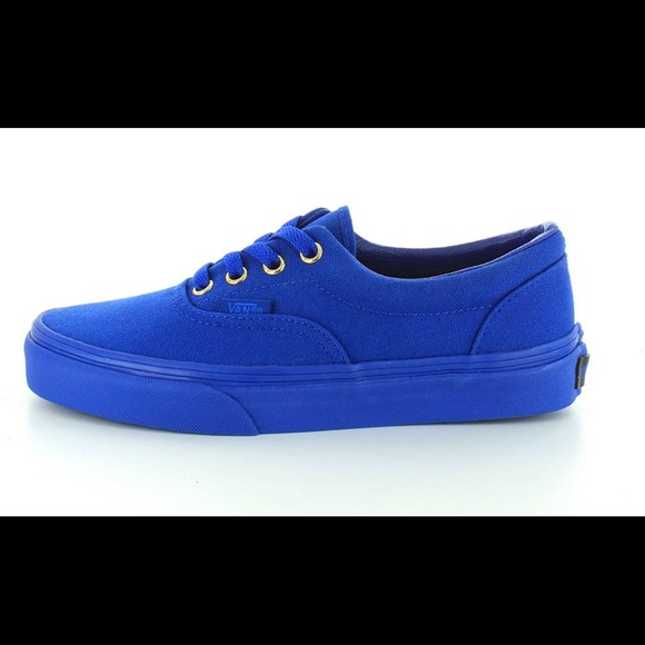 Vans Era Mens Blue Canvas Lace Up Sneaker Shoes - Picture 3 of 7